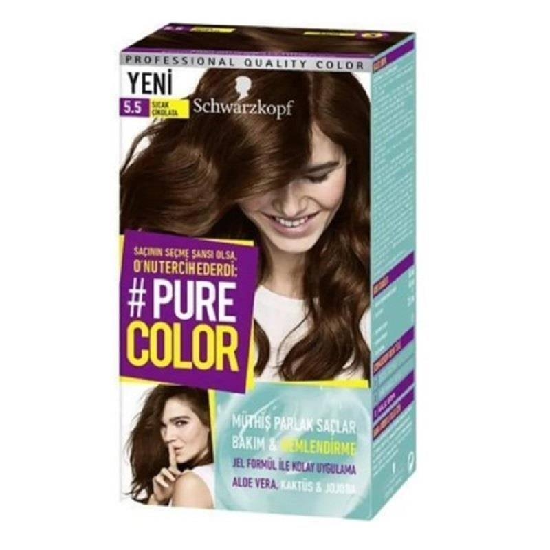 Schwarzkopf Schwarzkopf Pure Color Saç Boyası - 5-5 Sıcak Çikolata