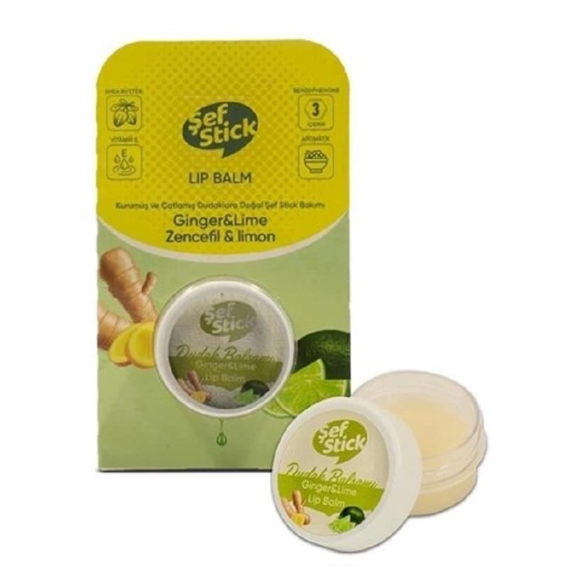 Şef Stick Şef Stick Lip Kavanoz Zencefil Limon 10 ml