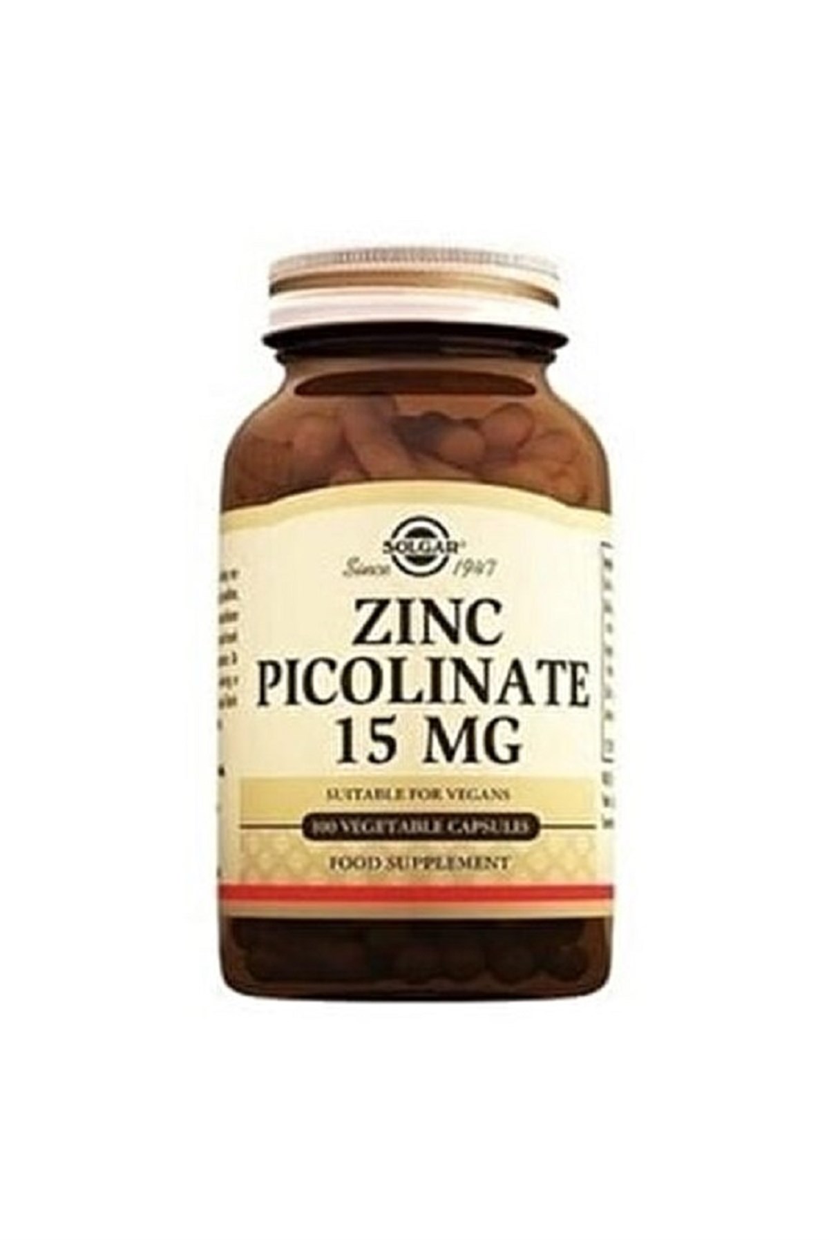 Solgar Solgar Zinc Picolinate 15 mg 100 Kapsül