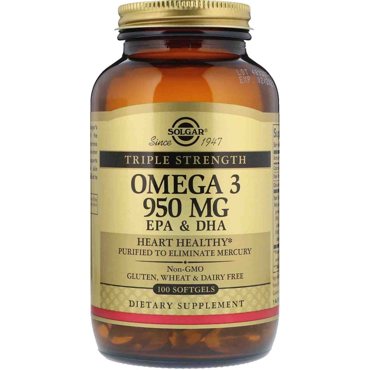 SolgarSolgar Omega-3 950 Mg 100 Softgels