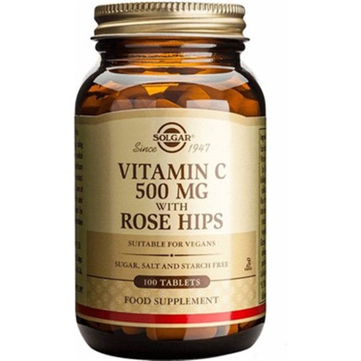 SolgarSolgar Vitamin C 500 Mg With Rose Hips 100 Tablet