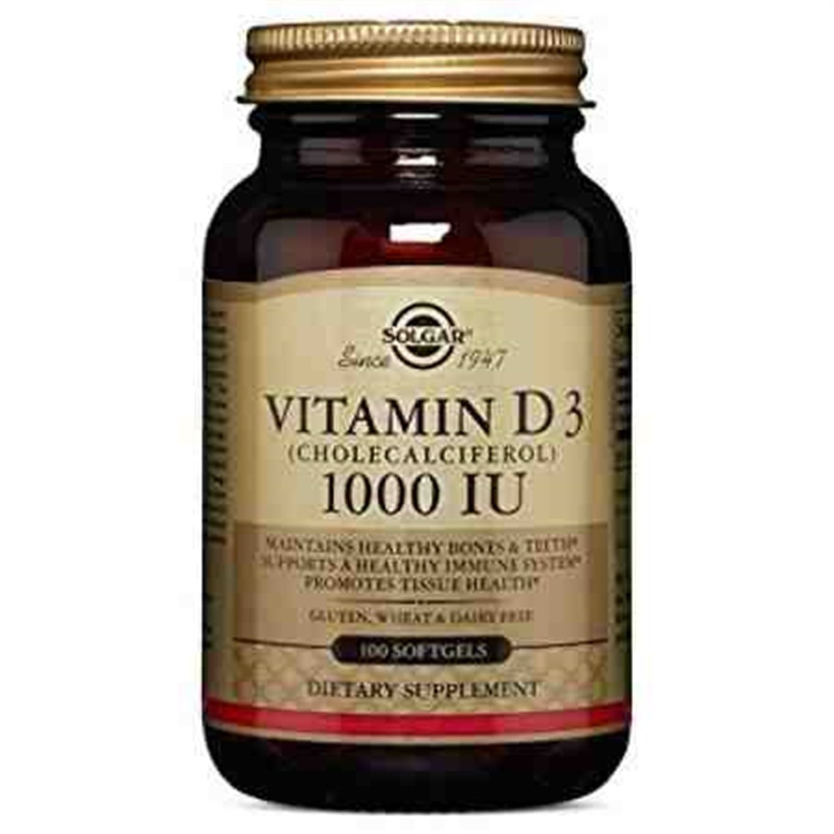 SolgarSolgar Vitamin D3 1000 Iu 100 Tablet