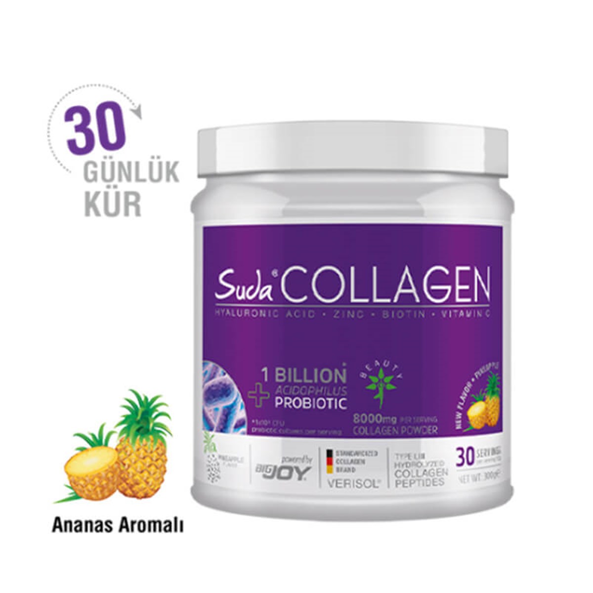 Suda Collagen Suda Collagen Probiyotik Ananas Aromalı 300 gr