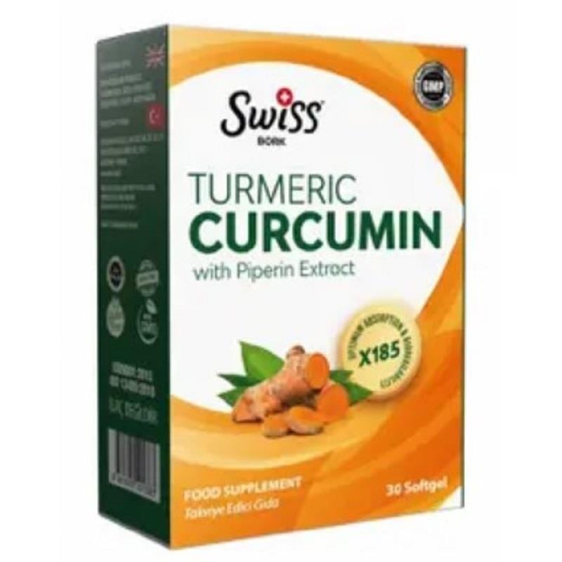 SWİSS Swiss Bork Curcimin With Piperin 30 Softgel