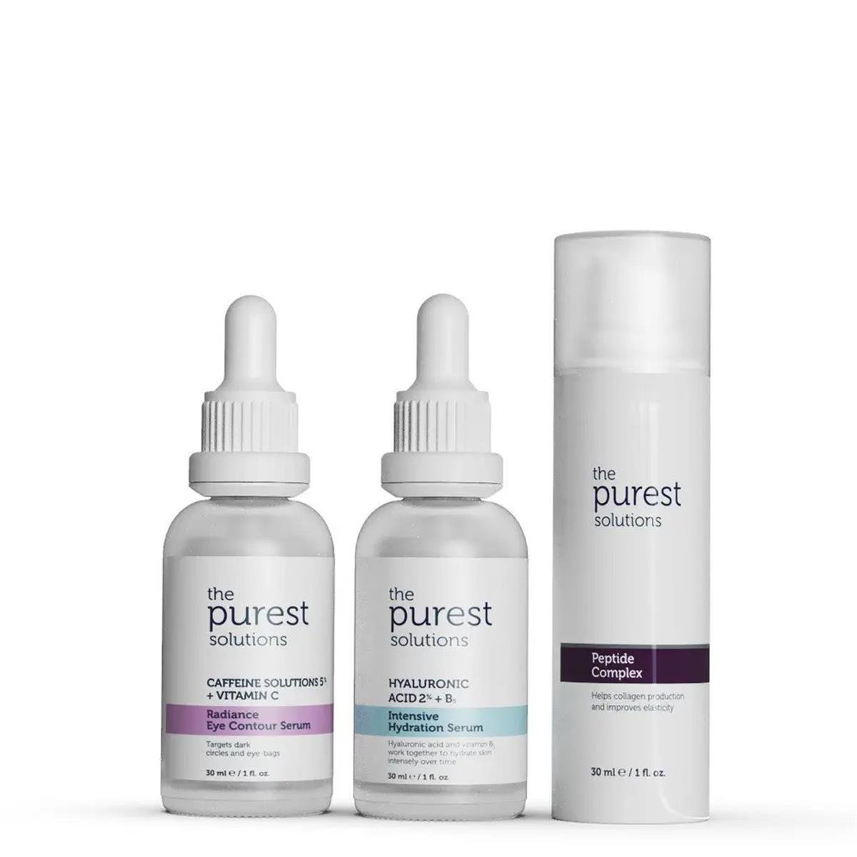 The Purest Solutions The Purest Solutions Yoğun Nem Destekli Anti Aging Etkili Göz Çevresi Aydınlatma Etkili Bakım Seti