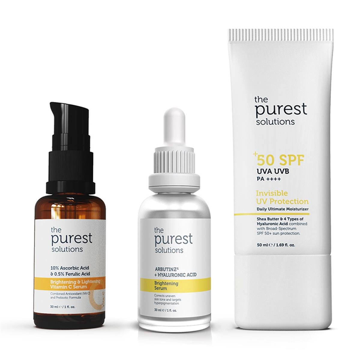 The Purest Solutions The Purest Solutions SPF50 Güneş Kremi 50 ml 3'lü Set