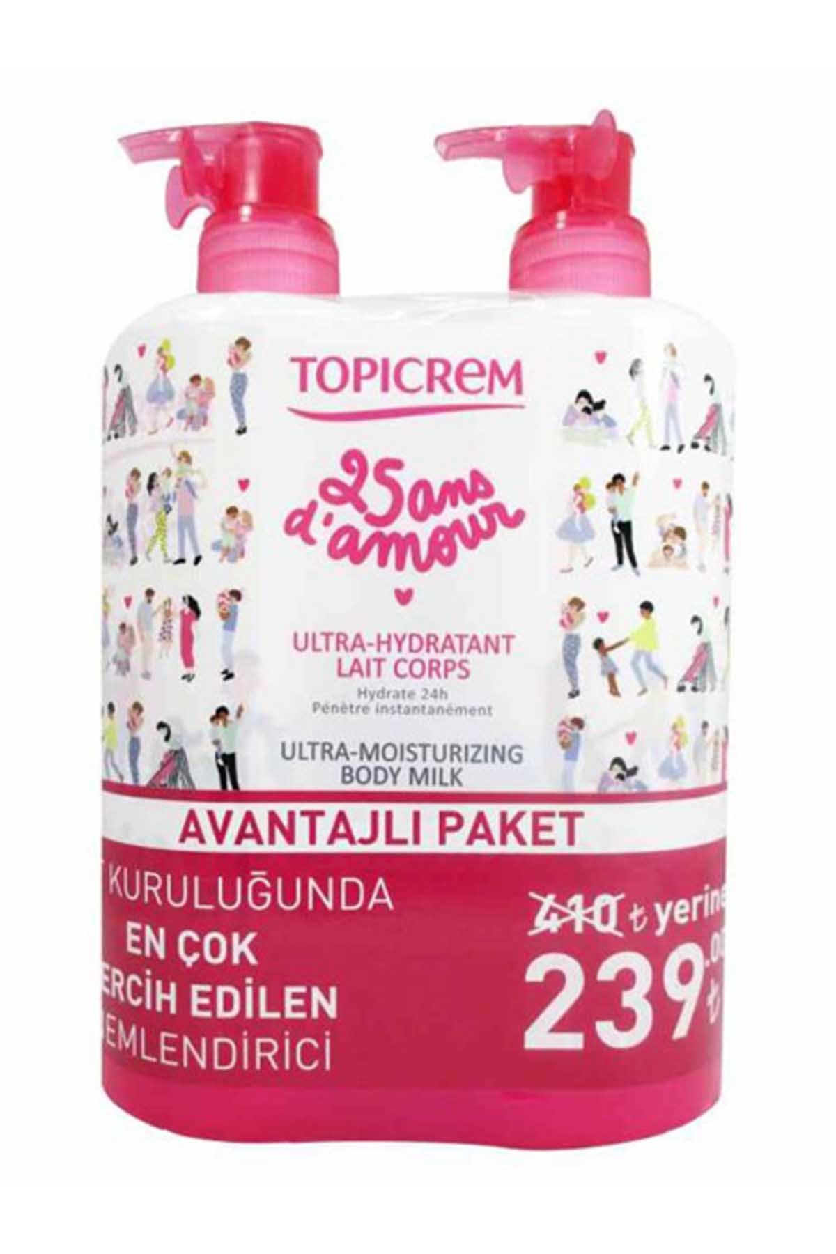 Topicrem Ultra Nemlendirici Vücut Sütü 500 ml Avantaj Paket