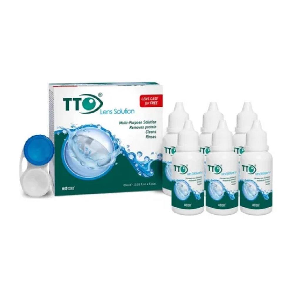 TTO TTO Lens Solüsyonu 60 ml + Lens Kabı Hediye 6 Adet