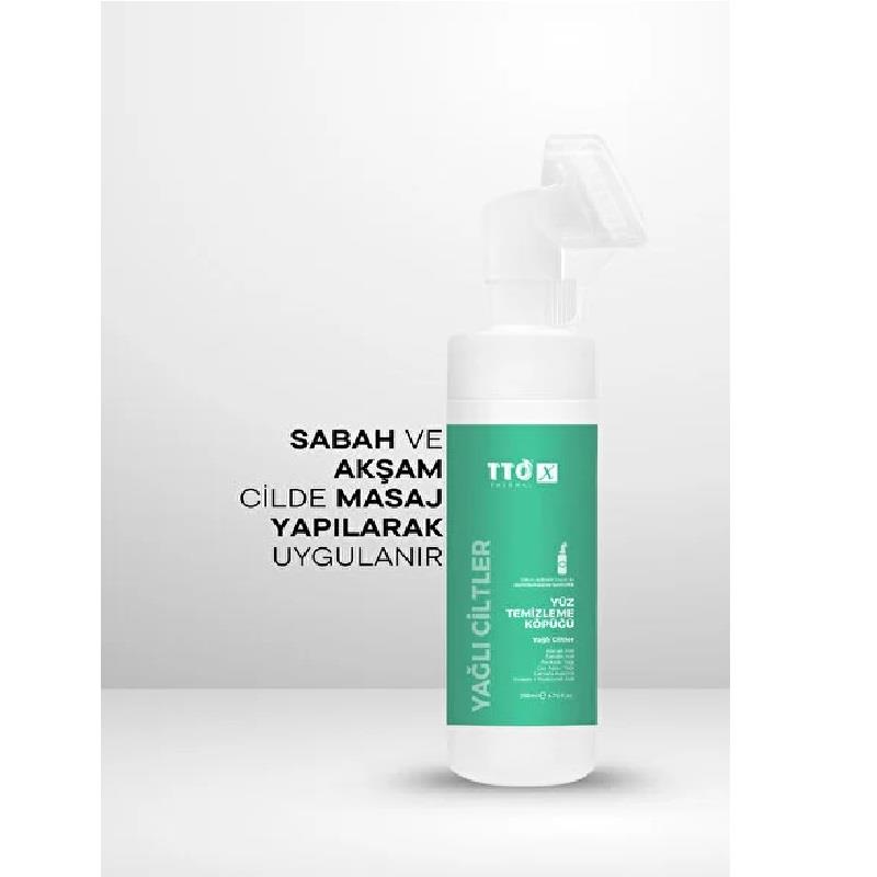 Tto Tto X Yağlı Ciltlere Özel Aplikatörlü Yüz Temizleme Köpüğü 200 ml