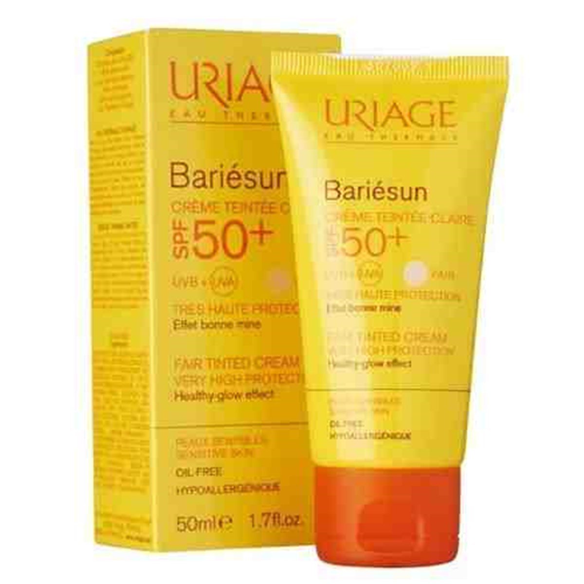 Uriage Uriage Bariesun Spf50 Tinted Cream 50Ml Güneş Koruyucu Hafif Renkli Krem Acik Ten