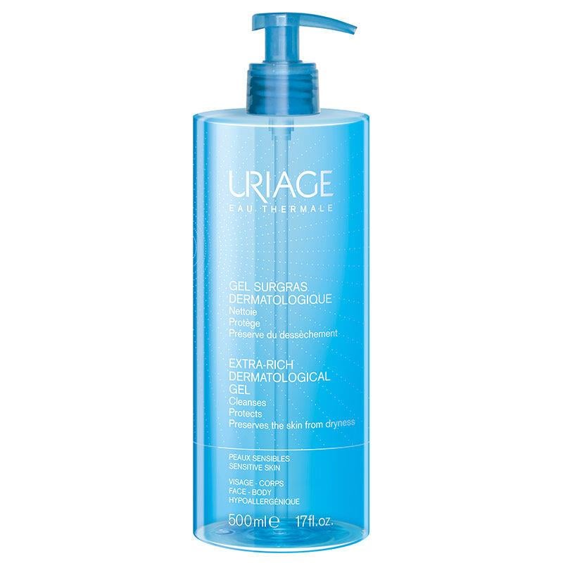 Uriage Uriage Gel Surgras Dermatological Extra Rich Yüz Vücut Tüm Ciltlere Uygun Duş Jeli 500 ml