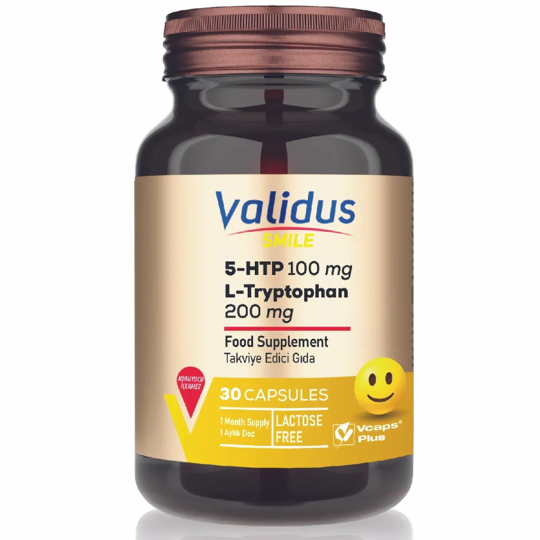 Validus Validus Smile 5-HTP 100 mg 30 Kapsül