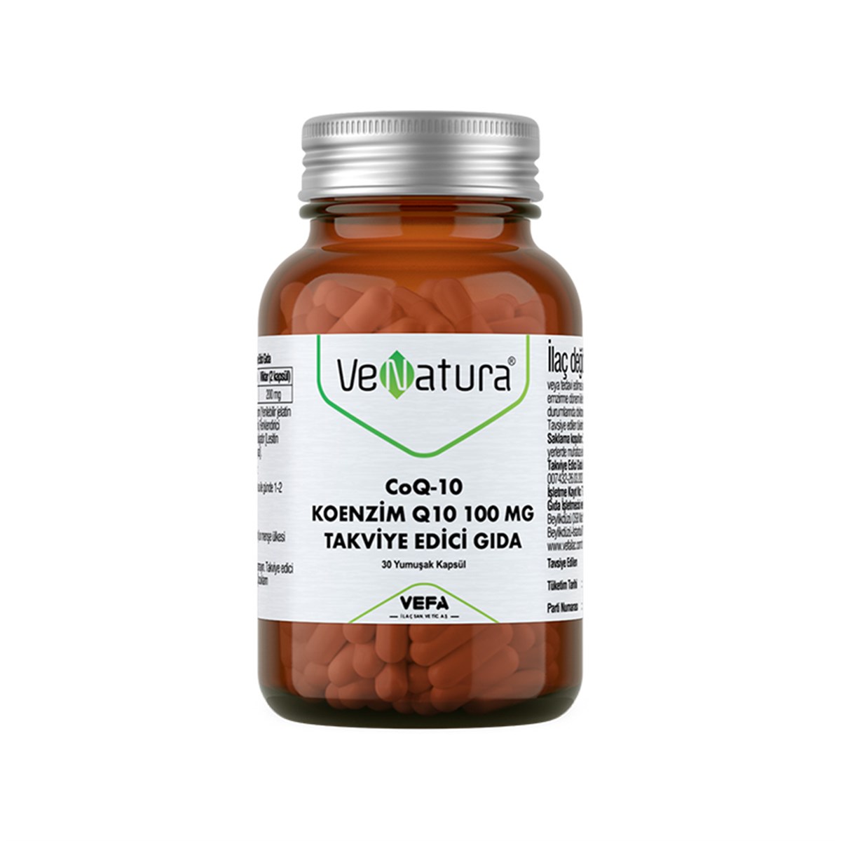 VeNatura CoQ-10 Koenzim Q10 30 Kapsül 100mg