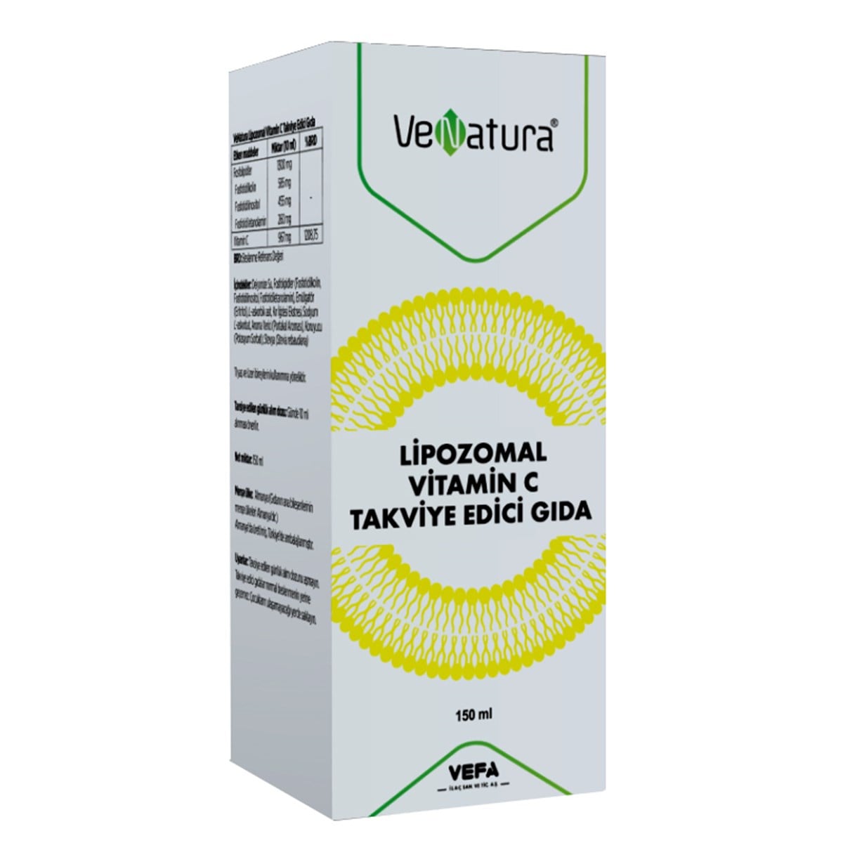 Venatura Lipozomol Vitamin C Venatura Lipozomol Vitamin C + Demir 150 ml