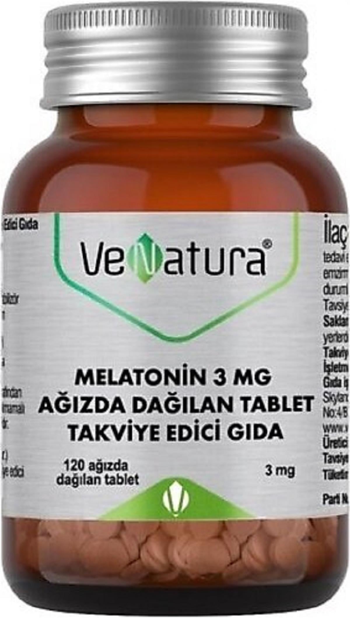 VENATURA Venatura Melatonin Ağızda Dağılan 3 mg 120 Tablet
