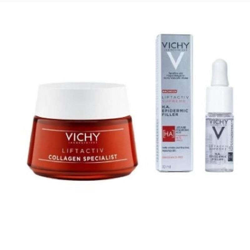 Vichy Vichy Liftactiv Collagen Krem 50 ml + HA Serum 10 ml