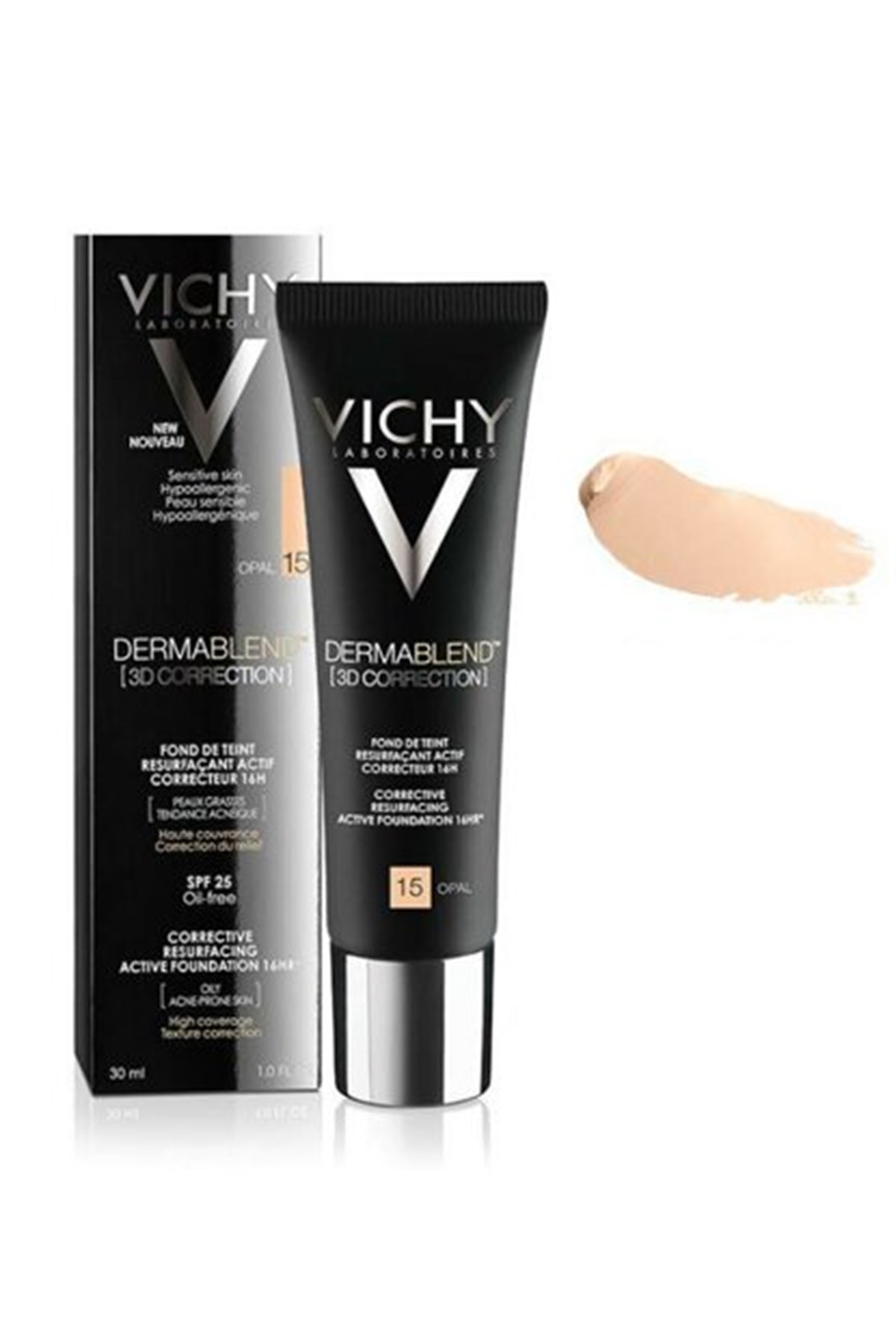 VichyVichy Dermablend 3 Boyutlu Düzeltici Fondöten Spf25 Opal 15