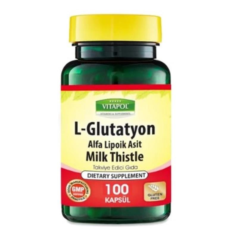 Vitapol Vitapol L Glutatyon Alfa Lipolic Asit Miltistle Tablet 650 mg 100 Tablet