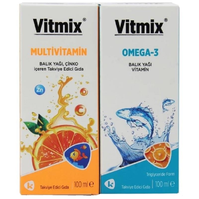 Vitmix Vitmix Omega 3 Şurup 100 ml + Multivitamin Şurup 100 ml
