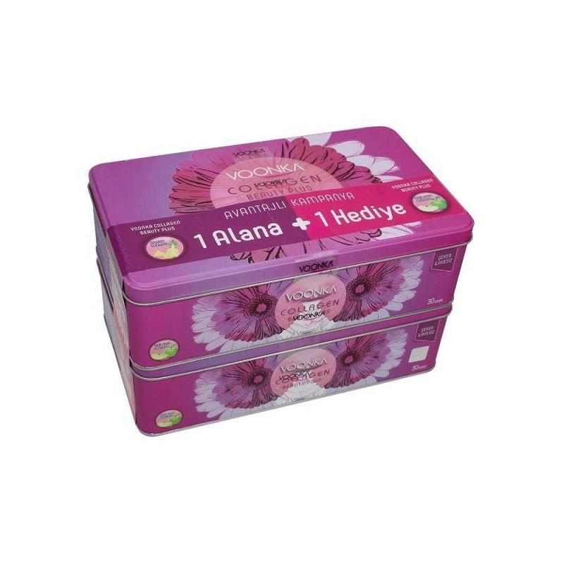 Voonka Voonka Collagen Beauty Plus Ananas 30 Saşe Çilek Karpuz 30 Saşe - 1 Alana 1 Hediye
