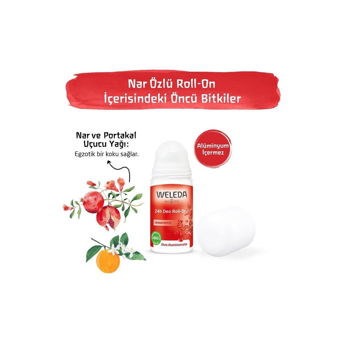 Weleda Weleda Nar Özlü Doğal Roll-On Deodorant 50 ml