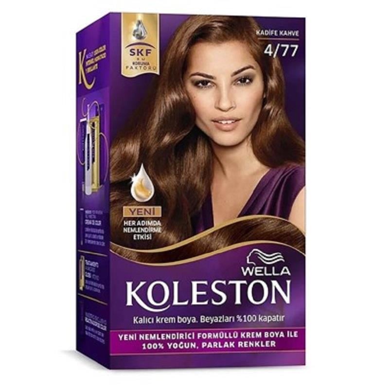 Wella Koleston Kit 4/77 Kadife Kahve Saç Boyası
