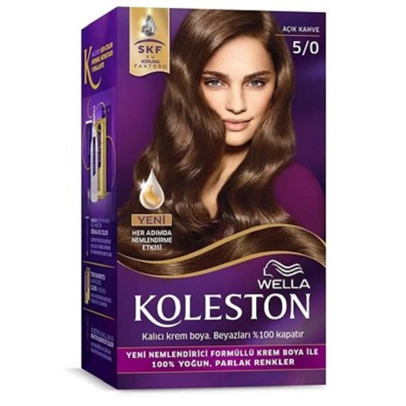 Wella Koleston Kit Saç Boyası 5/0 Açık Kahve