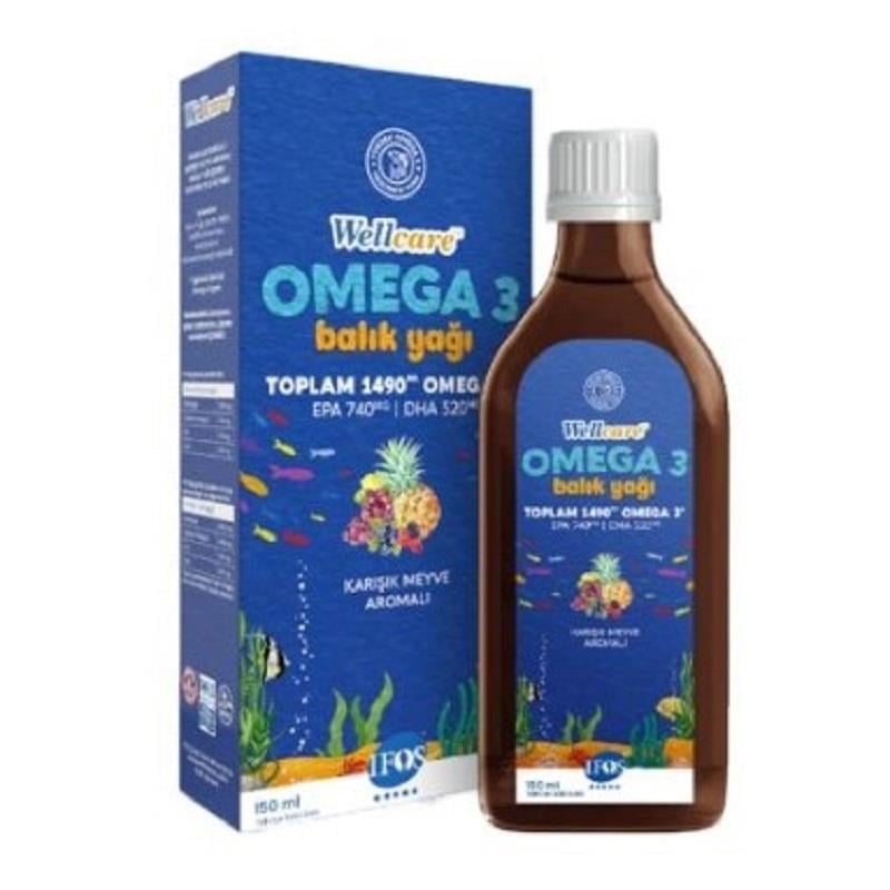 Wellcare Wellcare Omega 3 Karışık Meyve Aromalı Balık Yağı 150 ml