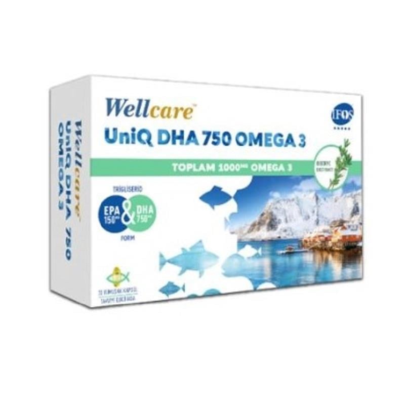 Wellcare Wellcare Uniq Omega 3 Balık Yağı 750 mg 30 Kapsül