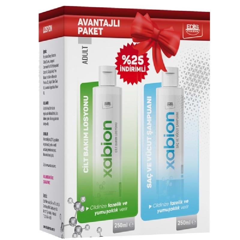 Xabion Xabion Cilt Bakim Losyonu Saç ve Vücut Şampuanı Yetişkin 250 ml - Avantaj Paket