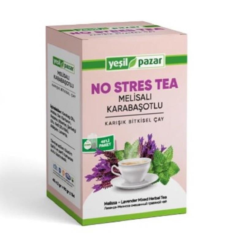 Yeşil Yeşil Pazar Melisalı Karabaşotlu No Stres Tea 45 Poşet Çay