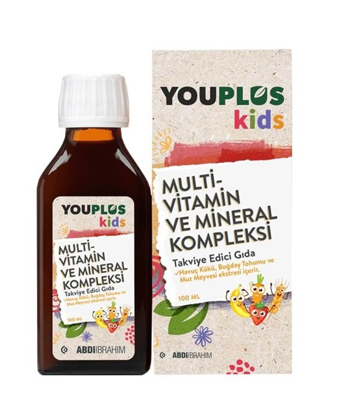 YouPlus Youplus Kids Multi Vitamin ve Mineral Kompleksi 100 ml