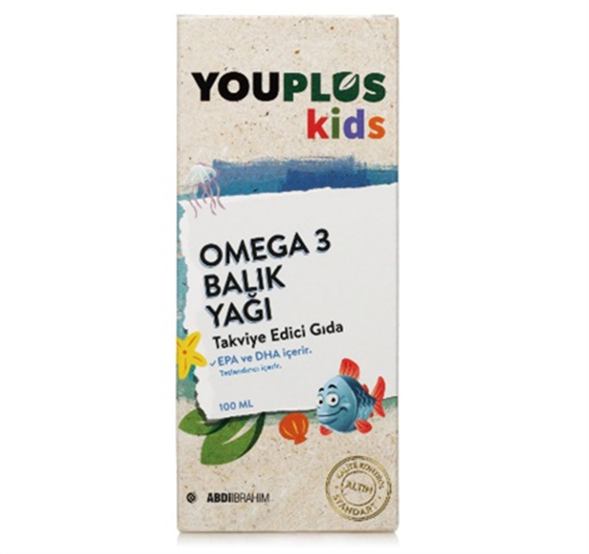 YouPlusYouPlus Kids Omega-3 Balık Yağı Şurubu 100 ml