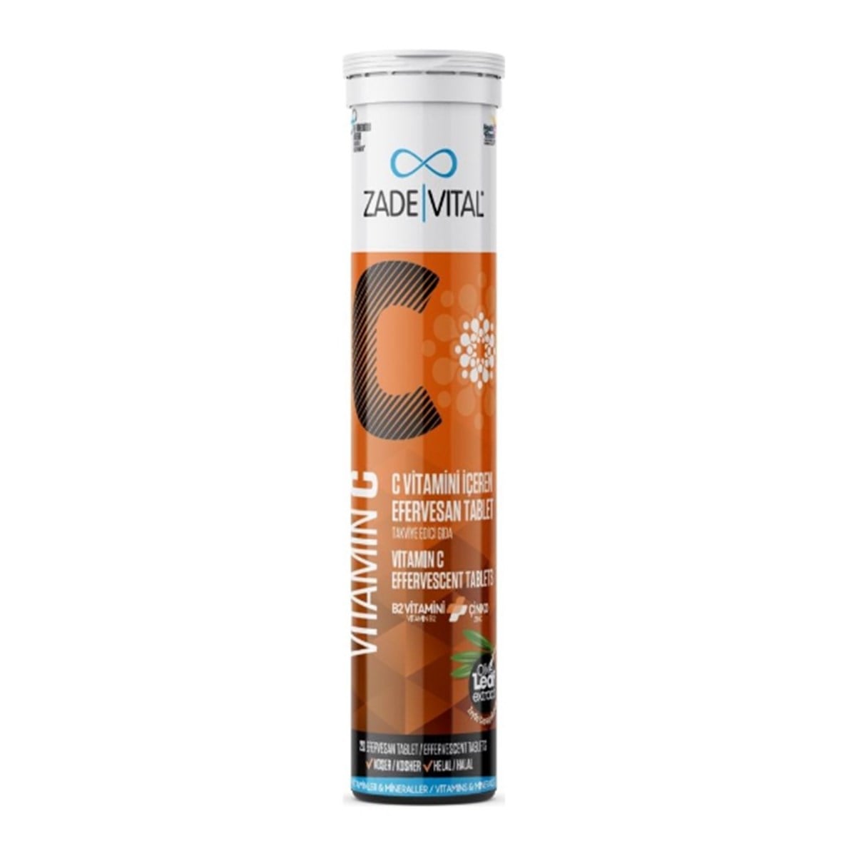 Zade Vital C Vitamini 20 Efervesan Tablet SKT: 03/2022