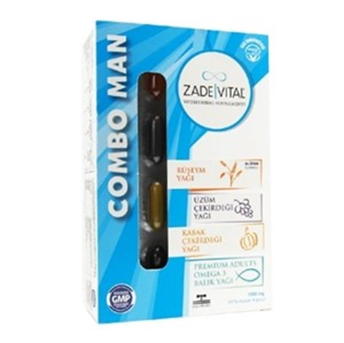 Zade Vital Zade Vital Combo Man 60 Yumuşak Kapsül 1000mg