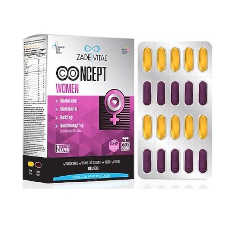 Zade Vital Zade Vital Concept Women Kapsül 60'lı