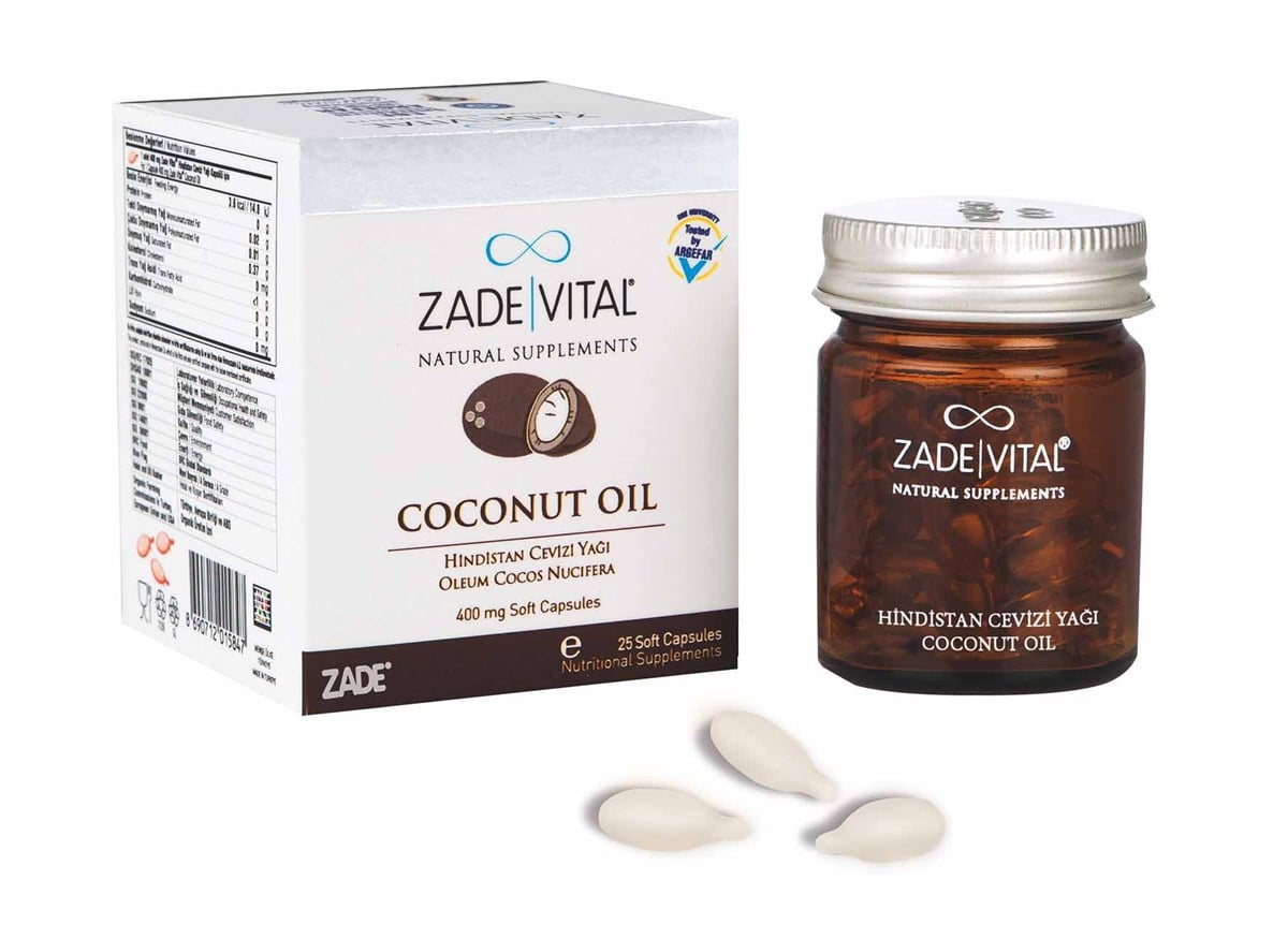 Zade Vital Zade Vital Hindistan Cevizi Yaği 25 Yumuşak Kapsül