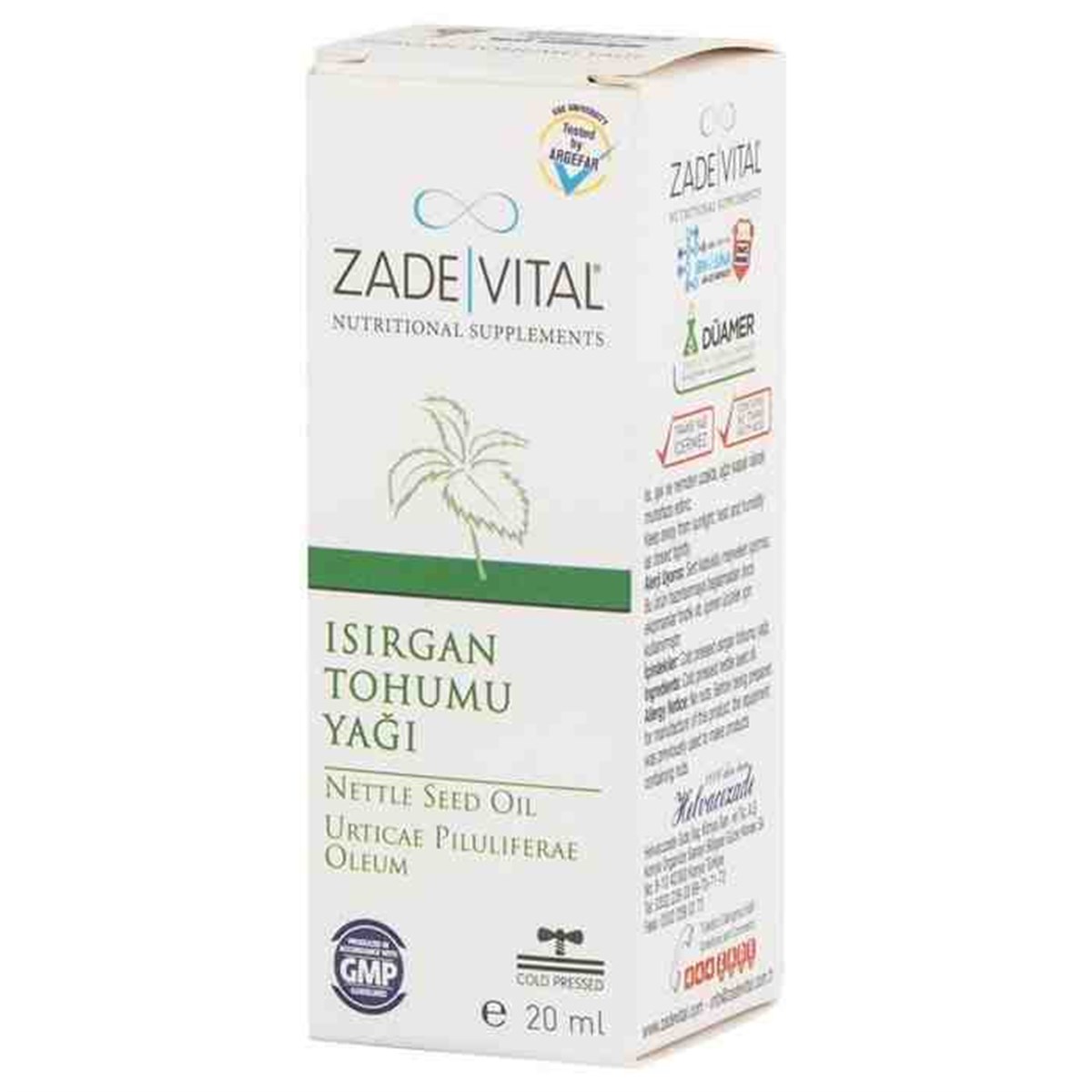 Zade Vital Zade Vital isirgan Tohumu Yaği 20 ml