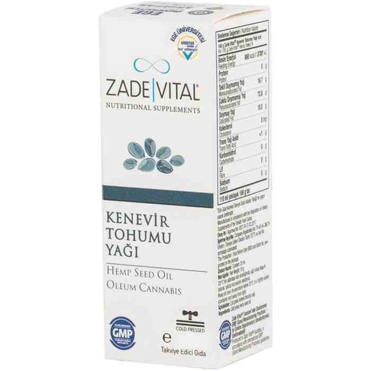 Zade Vital Zade Vital Keten Tohumu Yaği  Sivi Cam Şişe 200ml