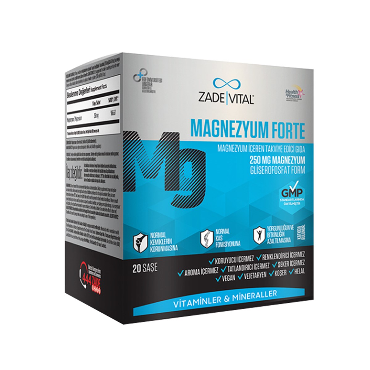 Zade Vital Zade Vital Magnesium Forte 20 Saşe