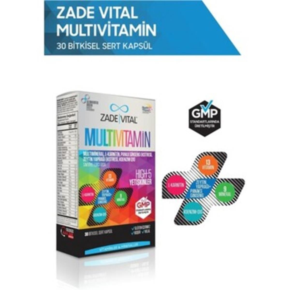 Zade Vital Zade Vital Multivitamin 30 Softjel Kapsül