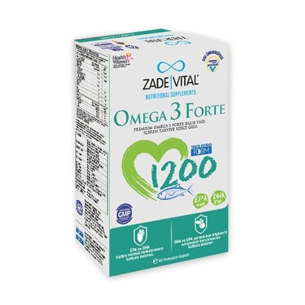 Zade Vital Zade Vital Omega3 Forte 40 Kapsül