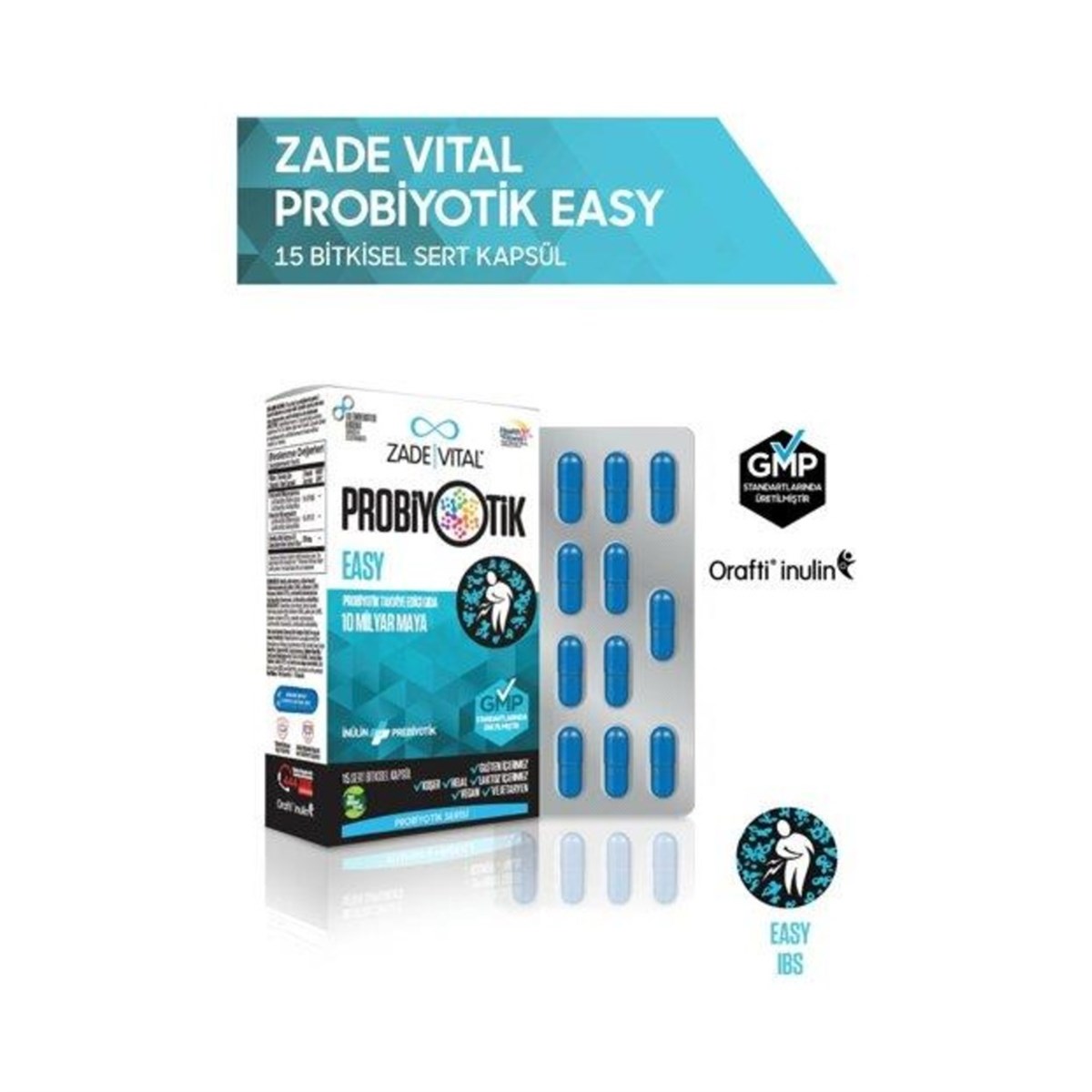 Zade Vital Zade Vital Probiotics Easy 15 Kapsül