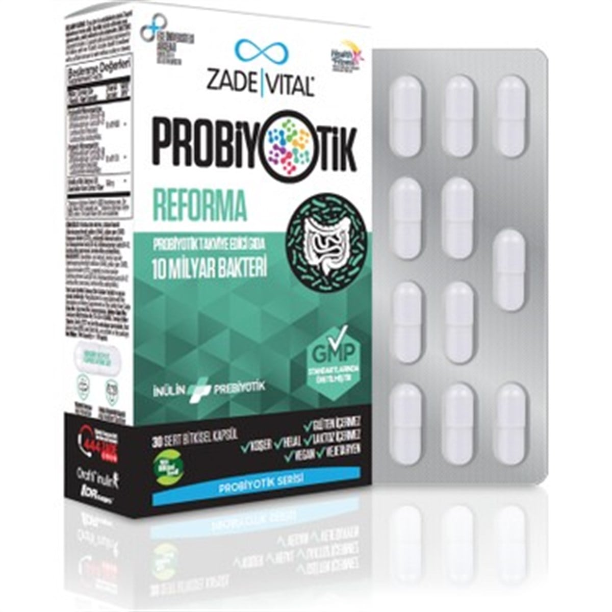 Zade Vital Zade Vital Probiotics Reforma 30 Kapsül