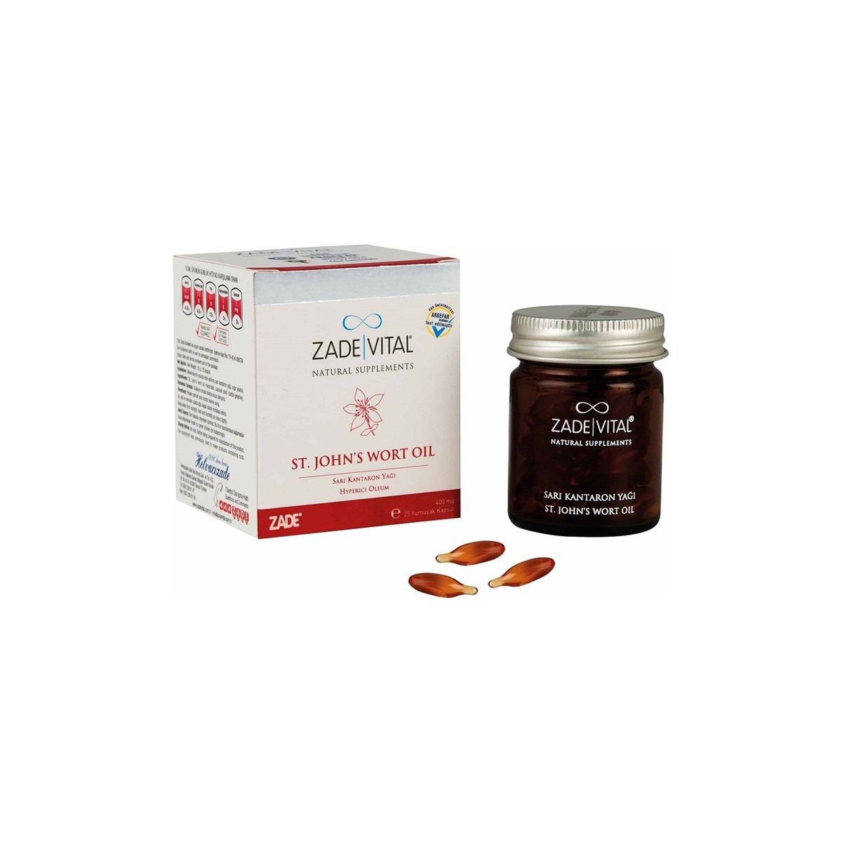 Zade Vital Zade Vital Sari Kantaron Yaği 25 Yumuşak Kapsül