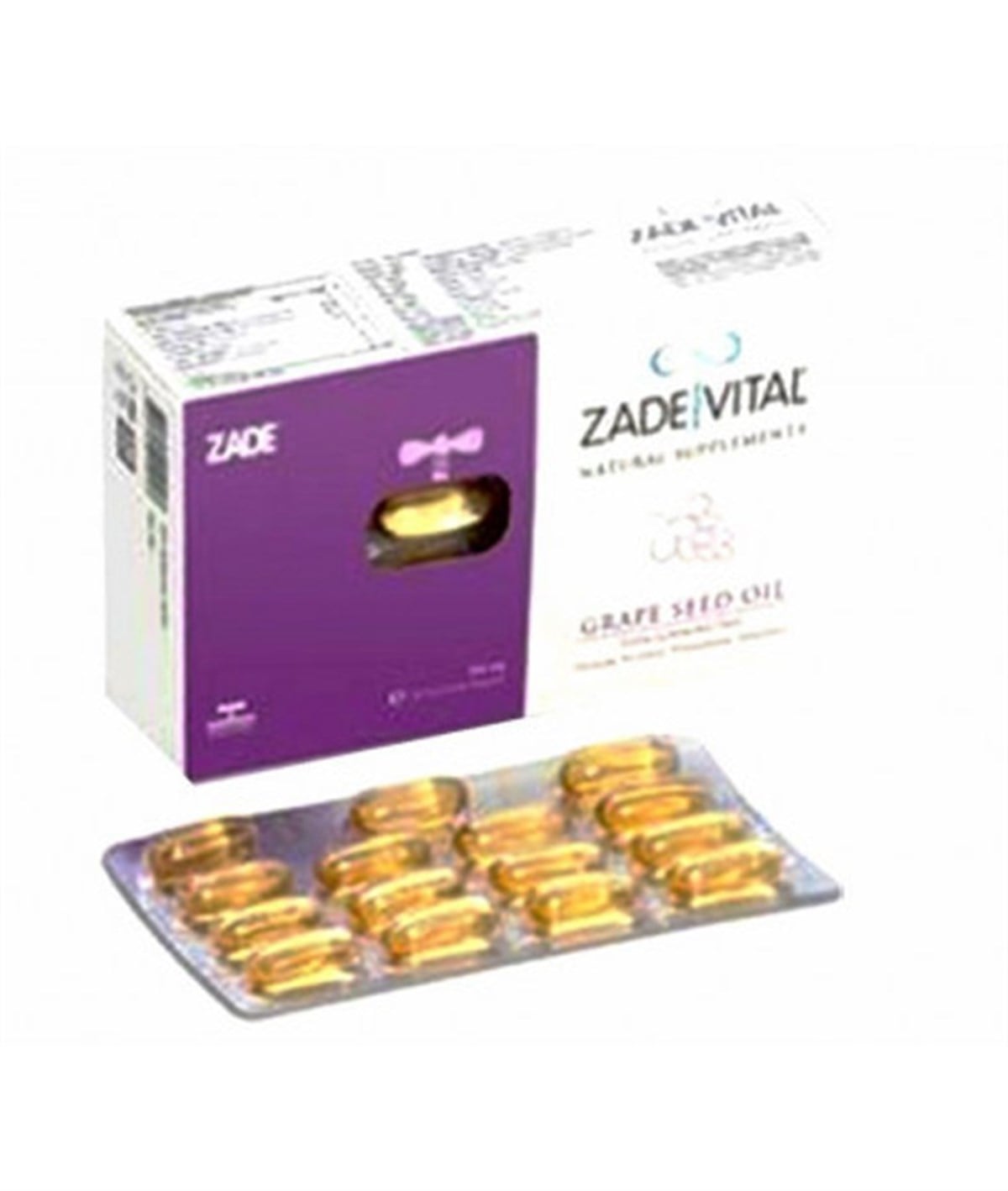 Zade Vital Zade Vital Üzüm Çekirdeği Yaği Blister Kutu 500 Mg 60 Kapsül
