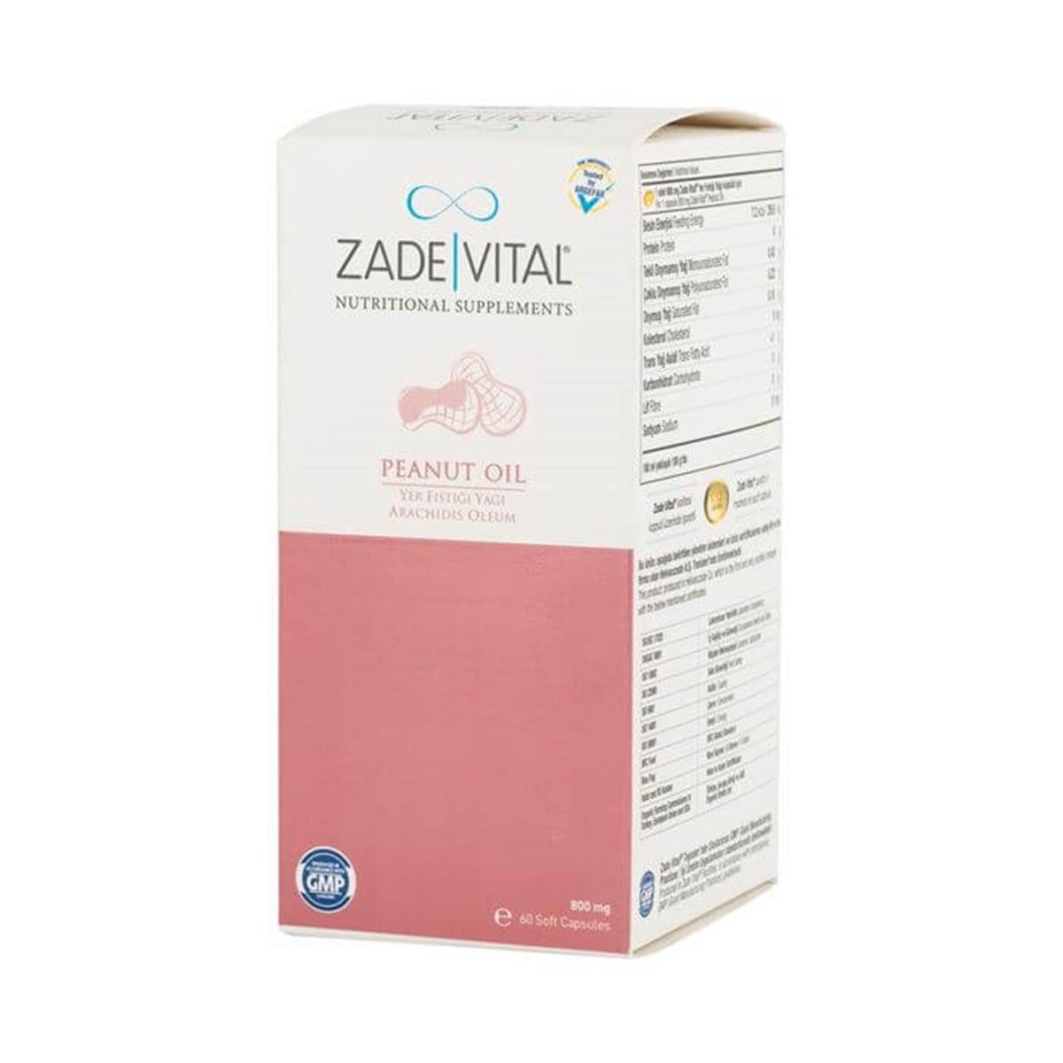 Zade Vital Zade Vital Yer Fistiği Yaği 800 Mg 60 Yumuşak Kapsül