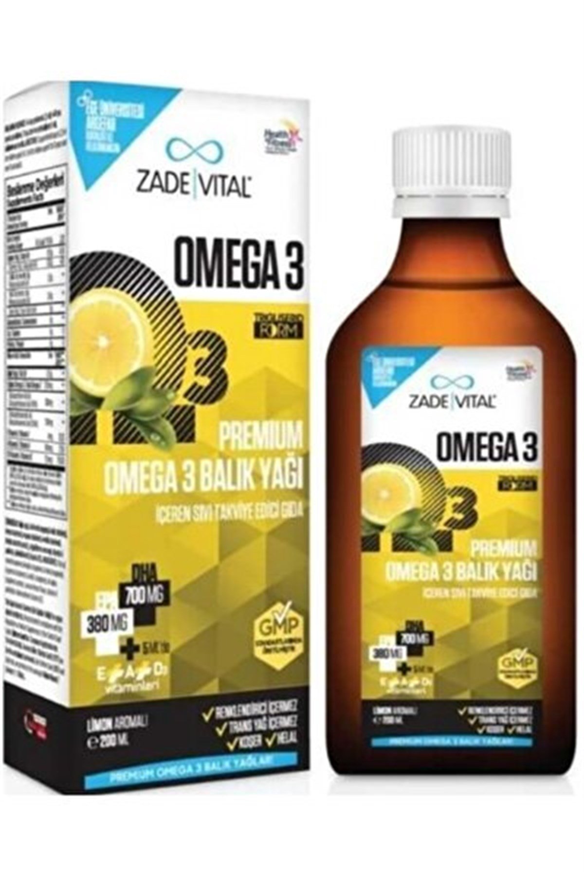 ZADE Zade Vital Miniza Omega-3 ve Yer Fıstığı Şurubu 150 ml