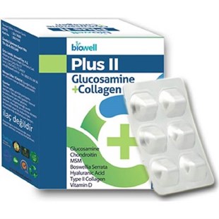 Kuazar Biowell Plus II Glucosamine + Collagen 60 Kapsül