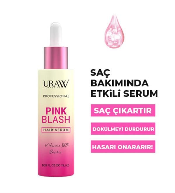 Uraw Cosmetics Pink Blash Hair Serum 50 ml